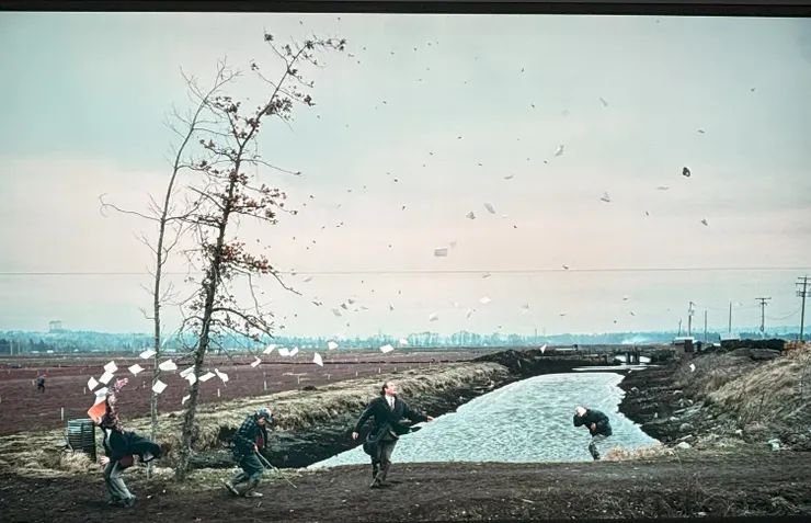 <突如其來的一陣風> 傑夫·沃爾   攝於「瞬間－穿越繪畫與攝影之旅」 高雄美術館