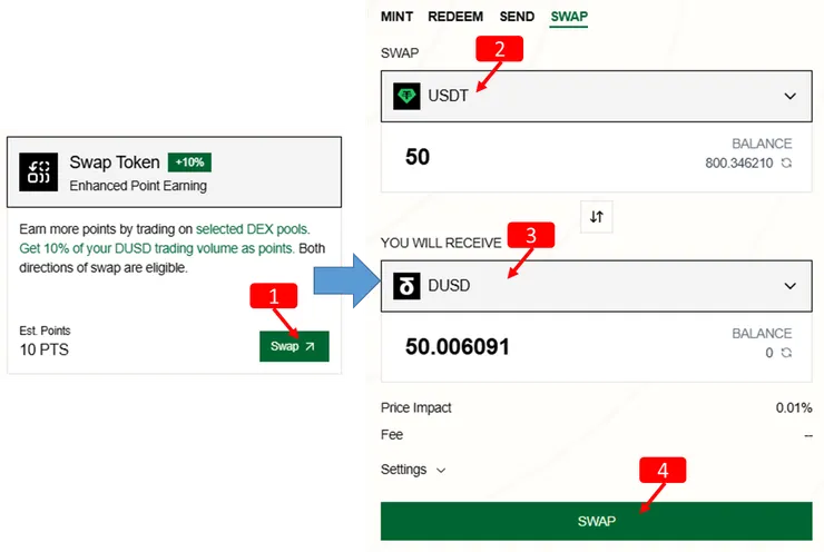 DUSD MINT教學:如何鑄造你的第一筆DUSD