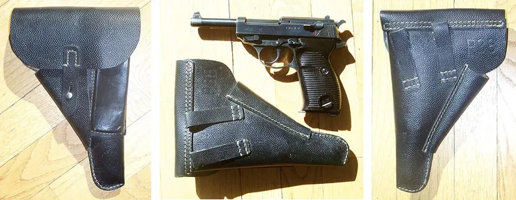 由毛瑟公司生產的P38與槍套