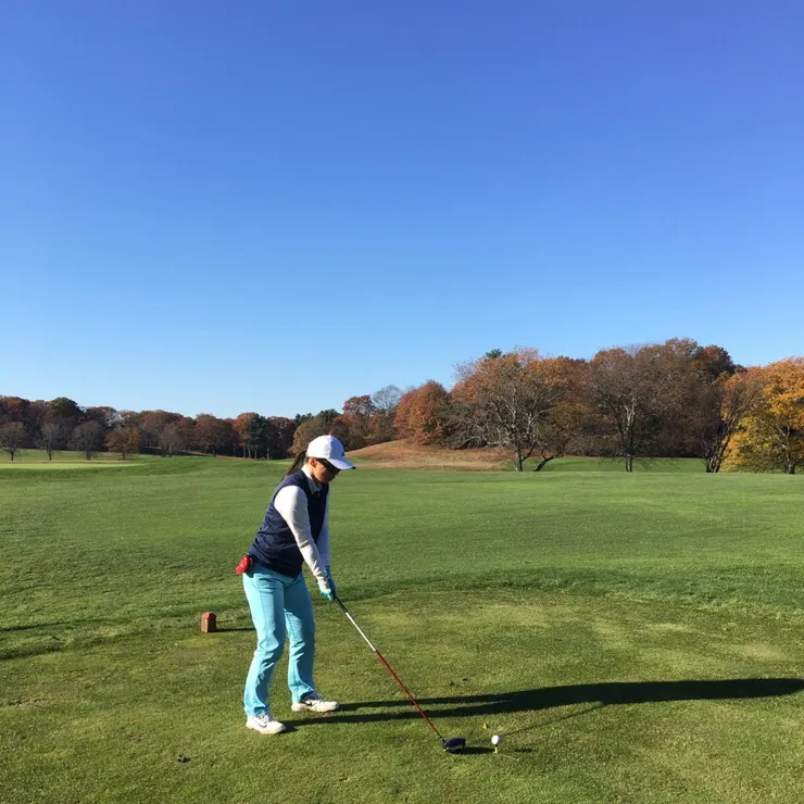 舒適涼爽的打了一場高爾夫