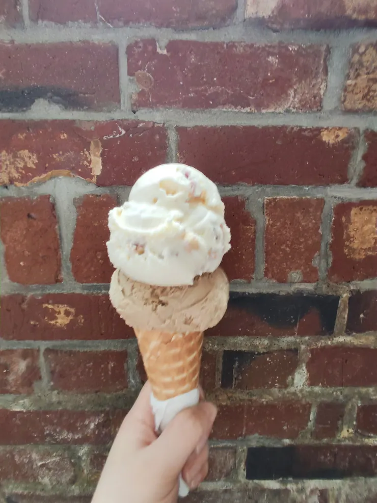 下層的冰淇淋是London Fog口味