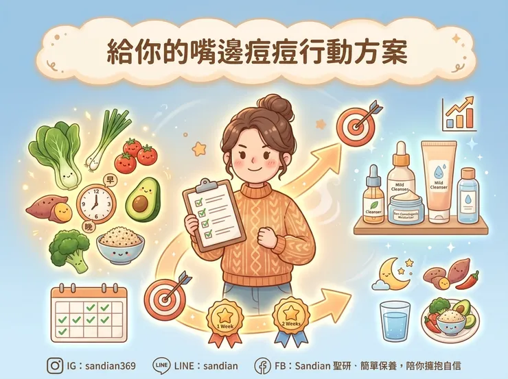 你的抗嘴邊痘痘 Action Plan