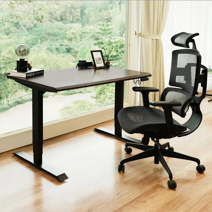 【FUNTE】Prime 實木電動升降桌/三節式 情境圖1