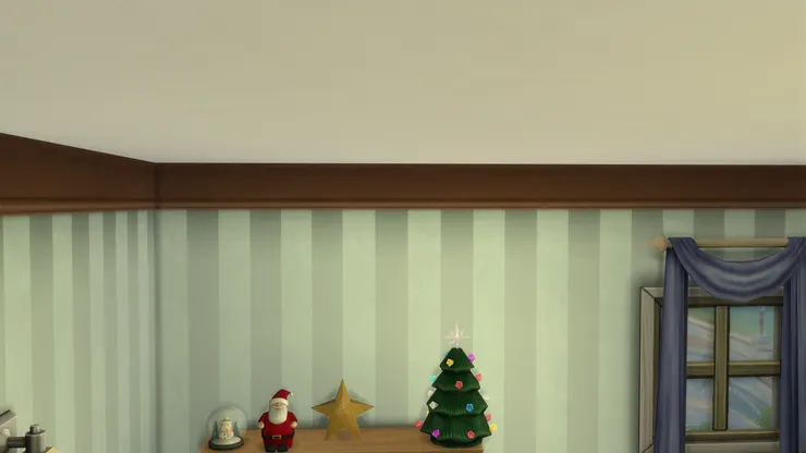 這些聖誕飾物細小而簡單，因為主人不是小孩，只想點綴一下。