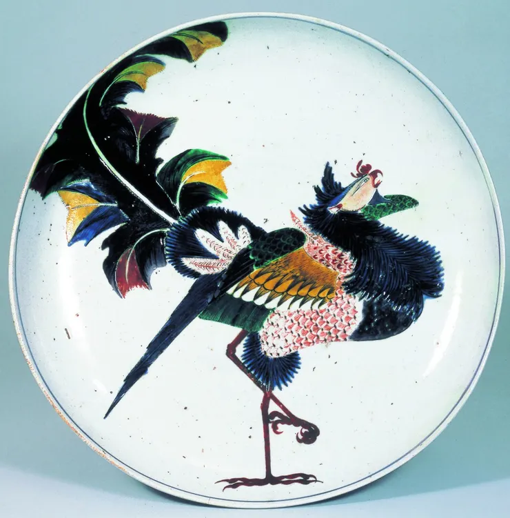館中另一知名的九谷燒鳳凰紋彩繪 (圖片來源: VISIT KANAZAWA 官網)