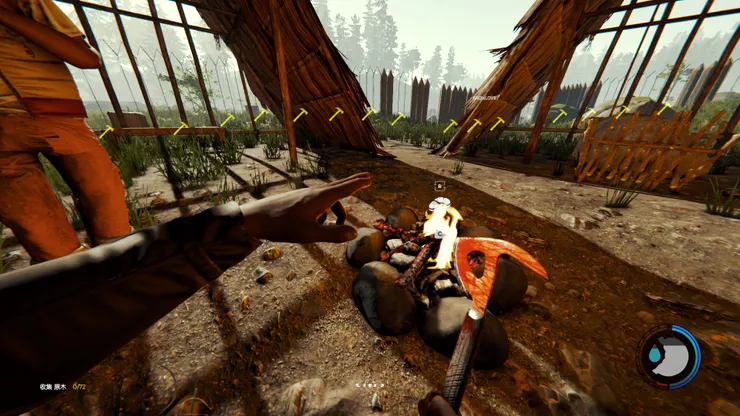 有時候角色會出現這種手勢，這代表會有鳥飛到你手上