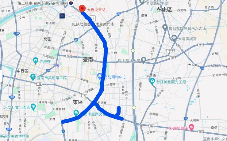 我畫的捷運路線大概長這樣