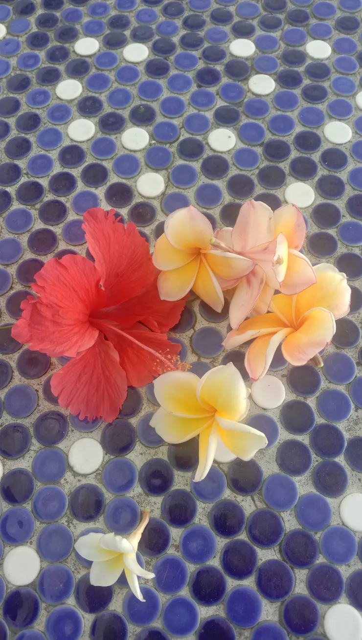 內惟藝術中心馬賽克與花落