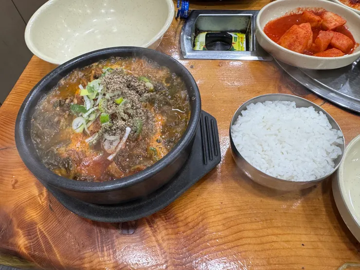 一人份的馬鈴薯排骨湯(醒酒湯)