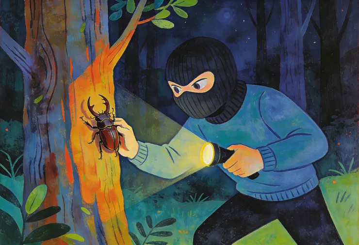 請勿捕捉保育類甲蟲