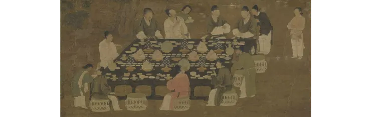 〈宋徽宗文會圖〉,國立故宮博物院