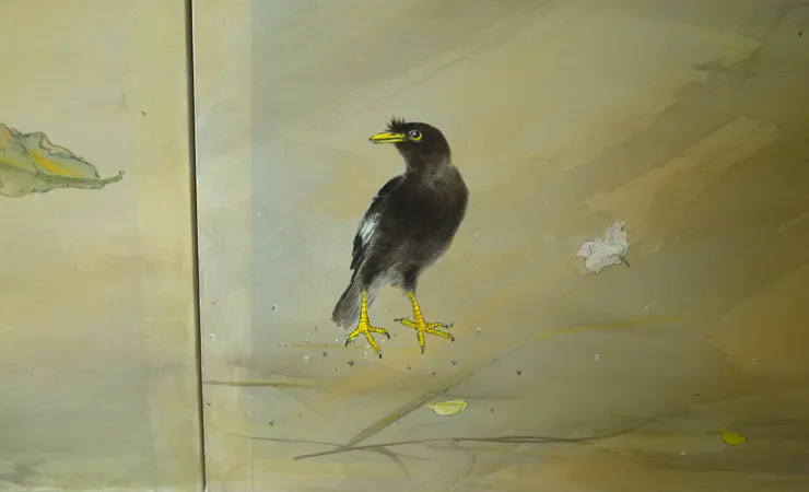 〈黃山谷詩意〉局部－八哥