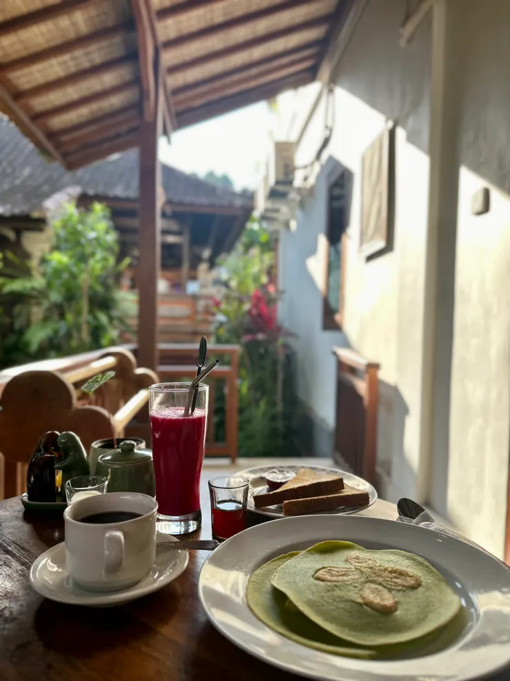 Cito Guesthouse，每天選好隔天的早餐內容，在自己的院落中享用早餐