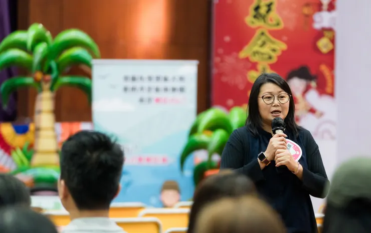 家長教育統籌廖心妍老師相當欣賞家長對學校活動的投入參與及支持