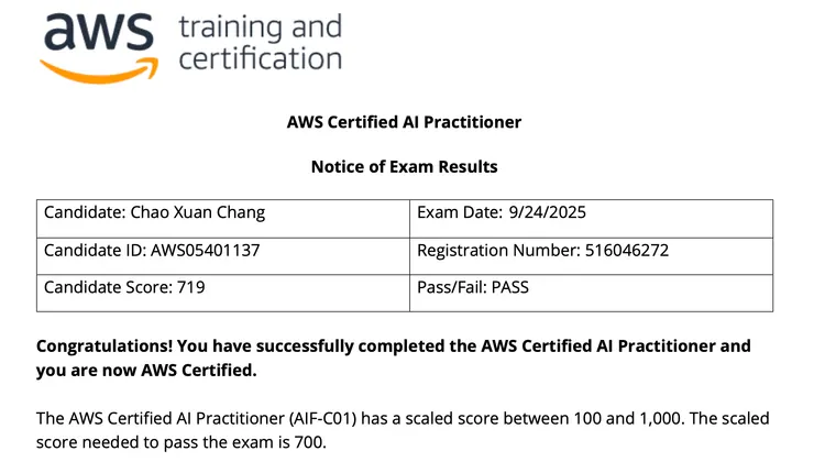再錯一題，就不會過了哈哈哈，很幸運。