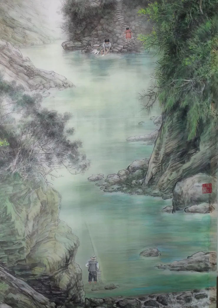 〈溪聲山色〉局部－靜流