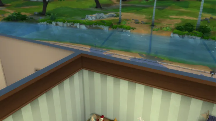 屋外的景觀很不錯，是河景。