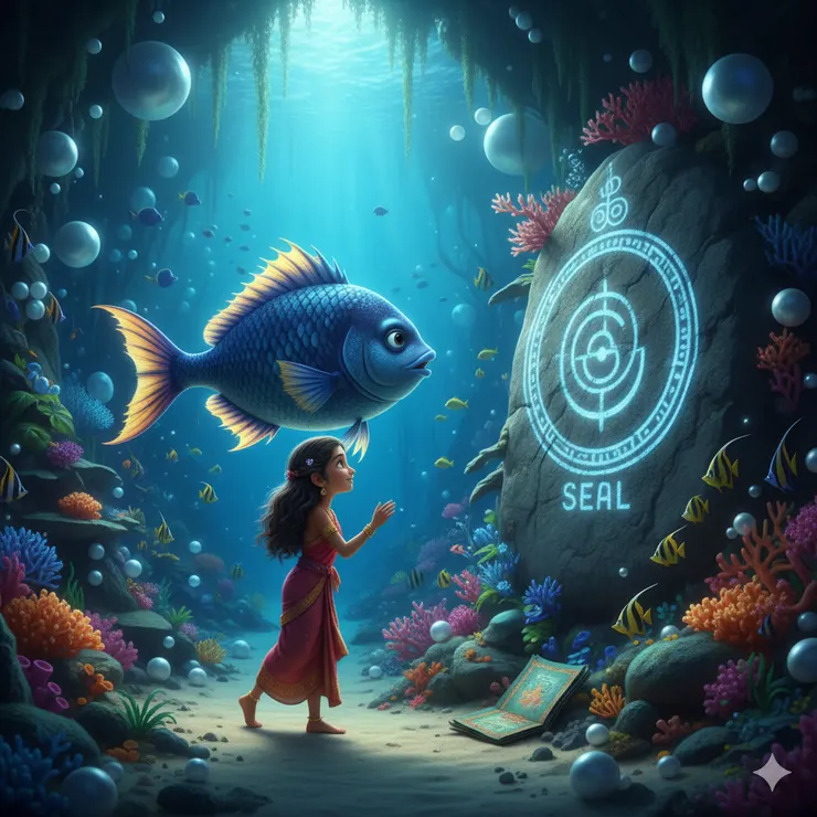 珊瑚礁上的約定：伊蘭與藍月魚