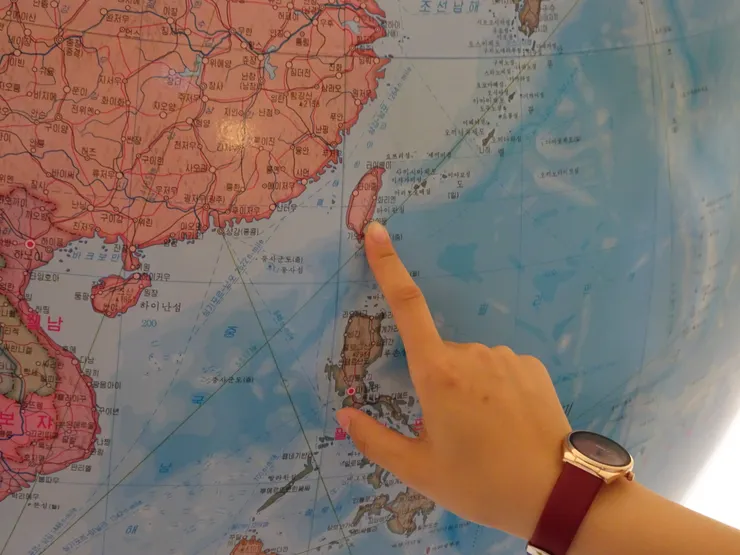 北韓地球儀中的台灣台灣