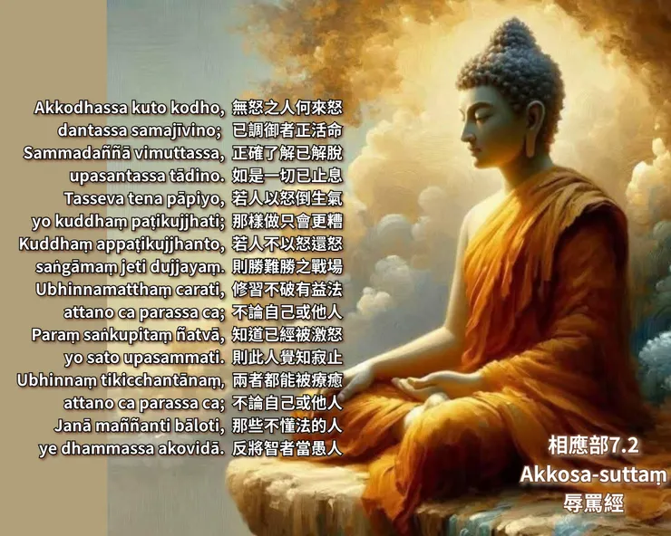 佛陀法語 | 無瞋