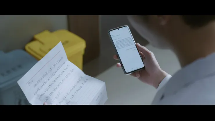 收到病人的感謝信而釋懷處分的林逸