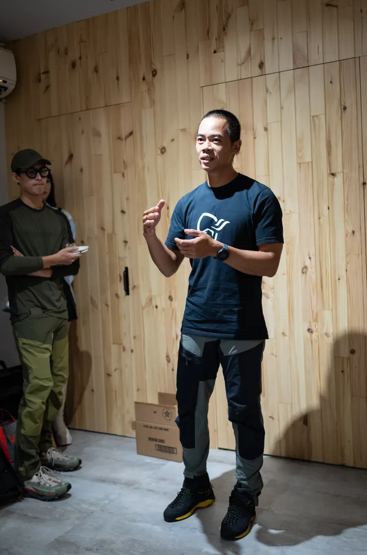 老闆蔡及文致詞