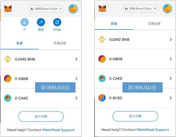 Metamask｜小狐狸錢包新增 BUSD 教學 (How to add BUSD in Metamask)
