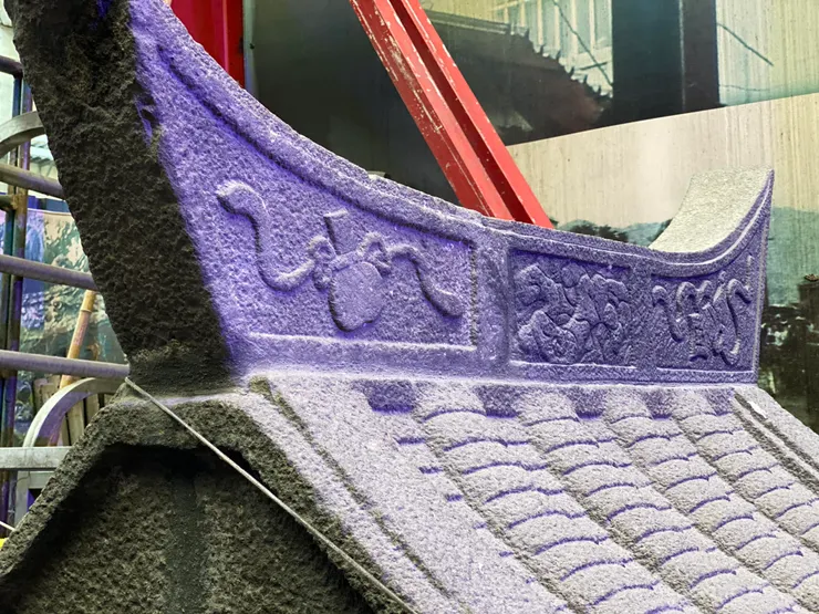 最早的小祠，已遷到新廟前安置展示