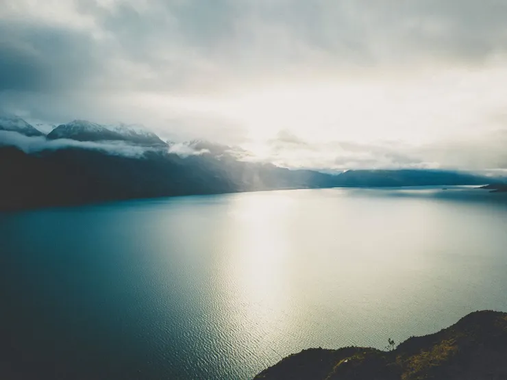 On the road from Queenstown to Glenorchy Wharf & Viewpoint, New Zealand.