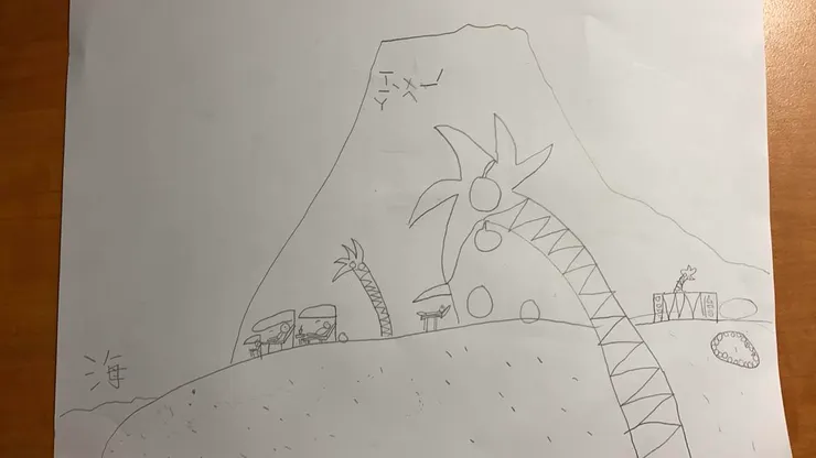 德國遊學照片在娘家,用兒子單純充滿想像力的圖來象徵生命無限可能