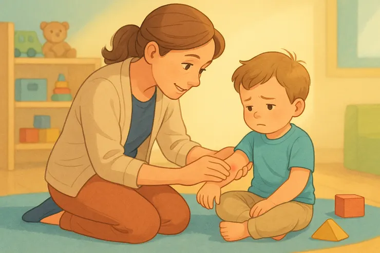 孩子在幼兒園被咬,最需要的是被看見、被安撫,而不是誰先被責怪。