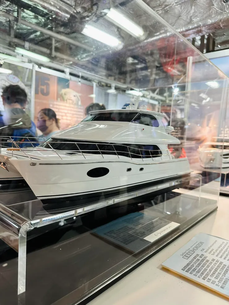 車上的遊輪模型展覽