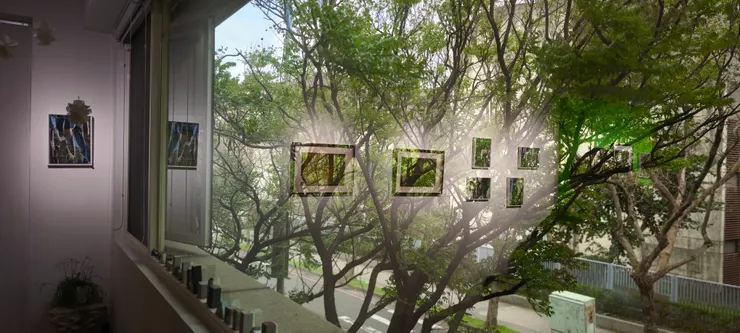 「隱藝術」的光影帷幔  （ 拍攝  筆者 ）