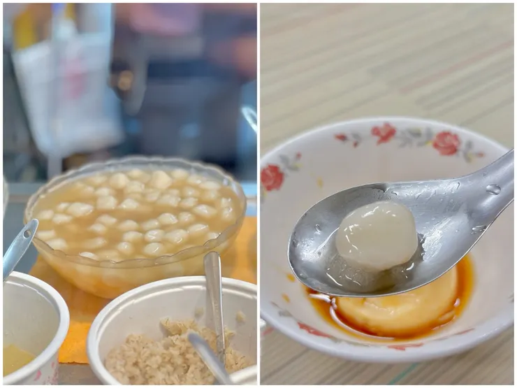 推薦必點小圓仔，Q彈好吃，冰過也不硬