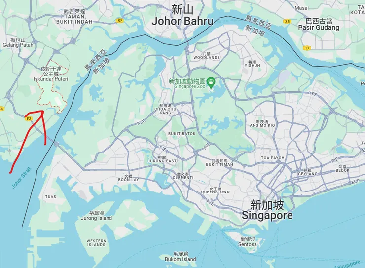 就在新加坡旁邊!