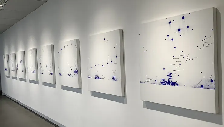 《德布西－鍵盤系列》油彩，2002