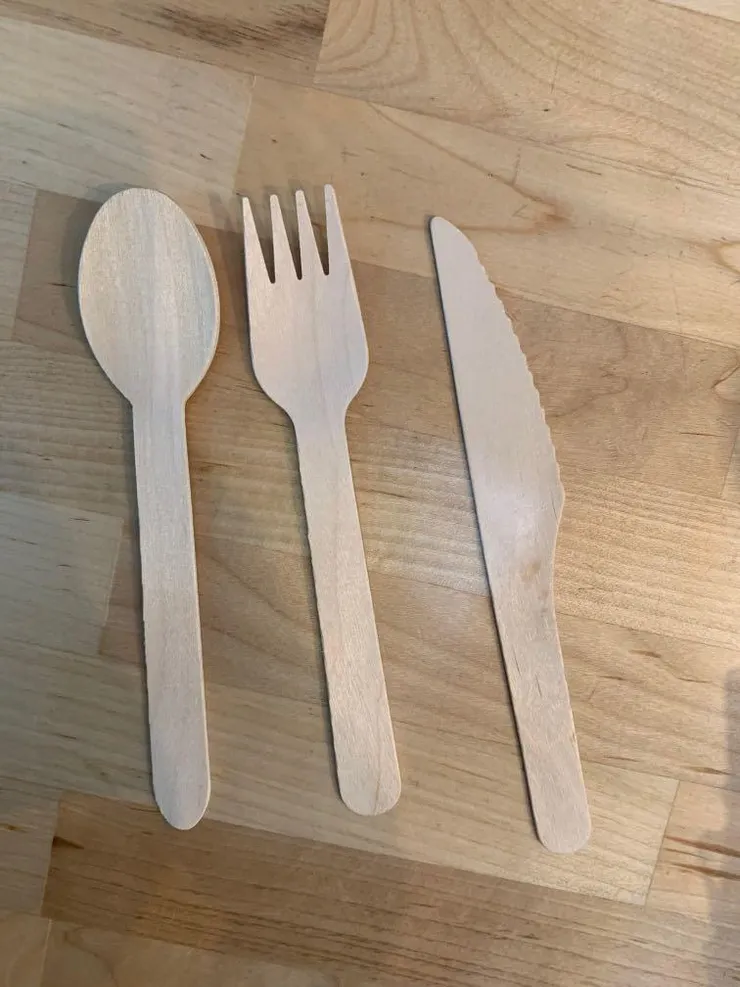 香港現時使用的木即棄餐具