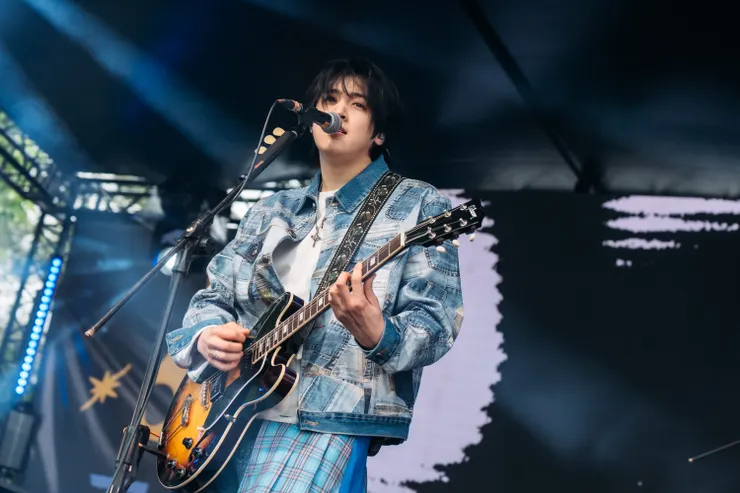 鄭禹碩，KIK 主唱兼吉他手。photo source：浮現祭 EMERGE FEST