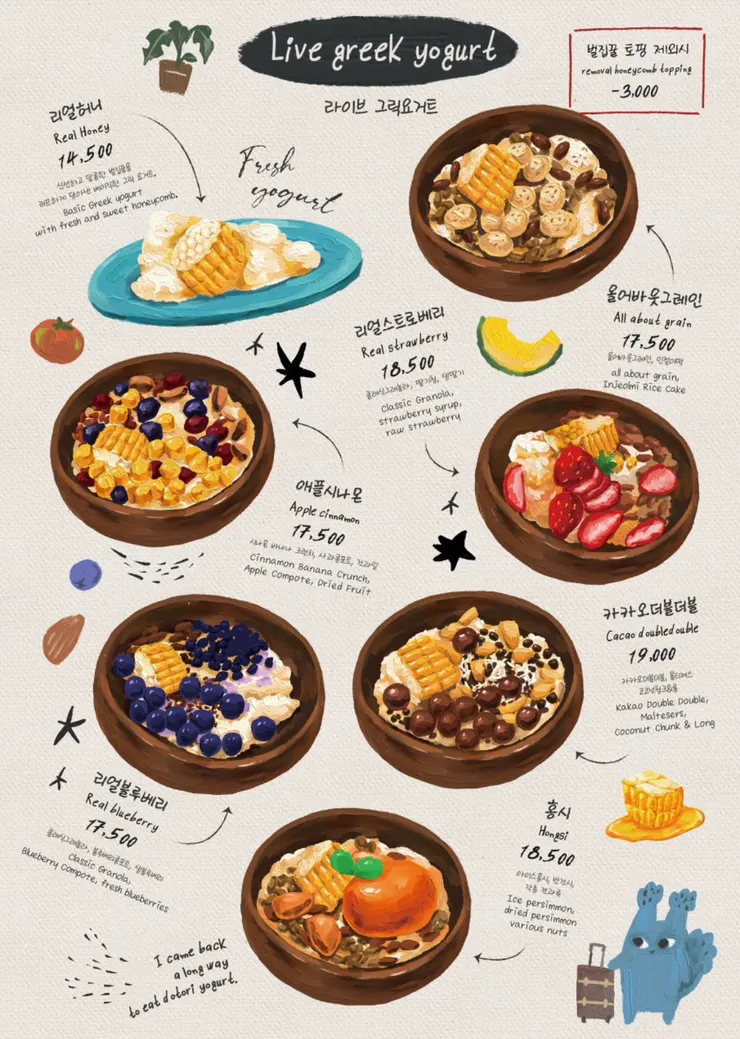 菜單右上角有標明不加蜂蜜-3000