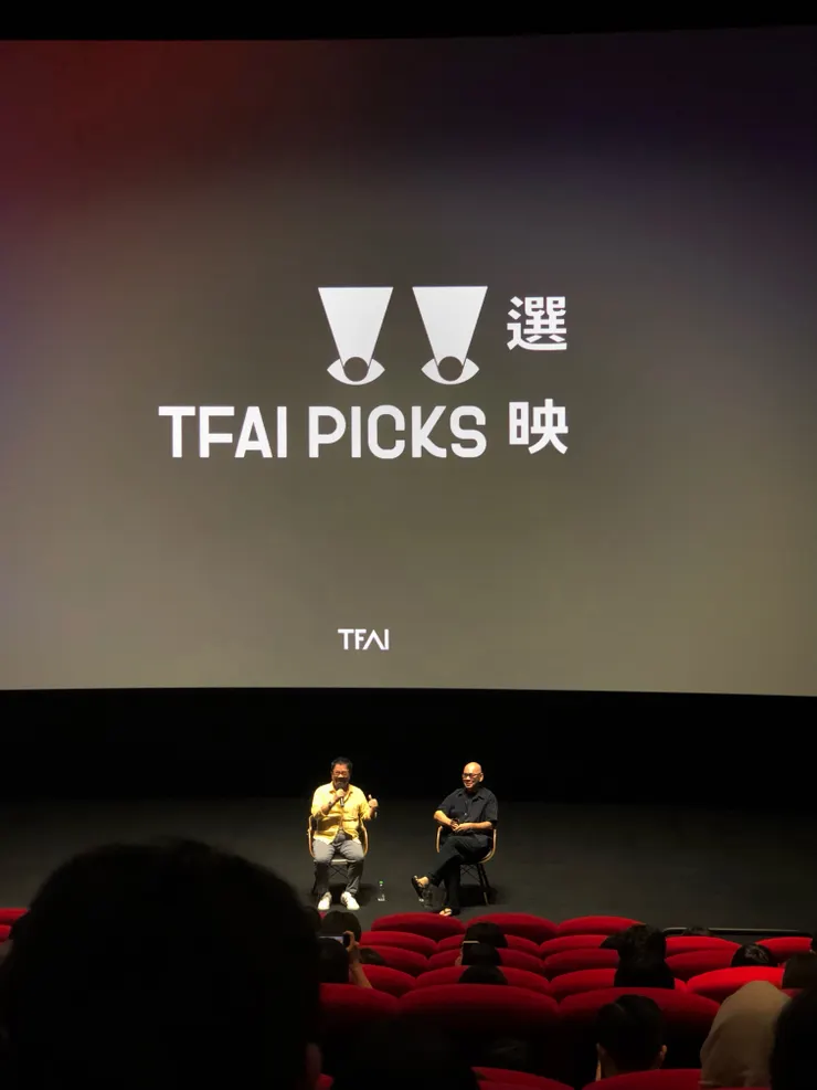 國家影視廳中心館長（左）／蔡明亮導演（右）