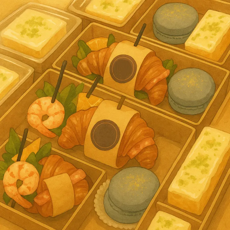 美味的會議點心餐盒