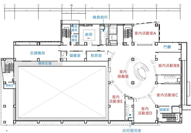 2層平面圖(圖自台北市政府工務局新建工程處)