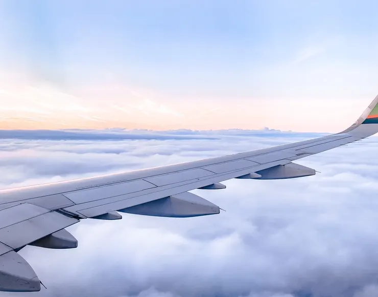 坐飛機時的天空。