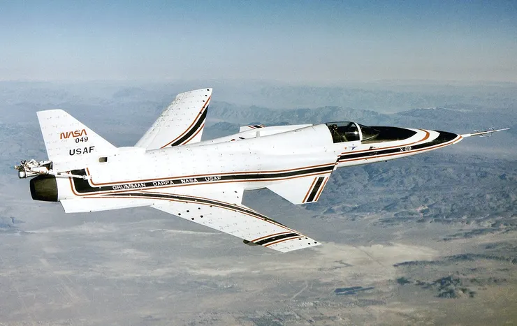 X-29 前掠翼技術試驗機。(Photo by NASA)