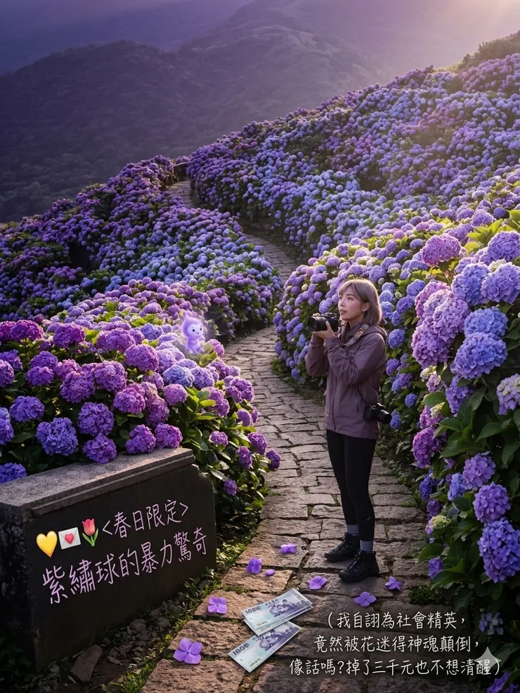 🪻🌿紫繡球的美讓妳的眼睛只能限定是紫🤗🌿🪻