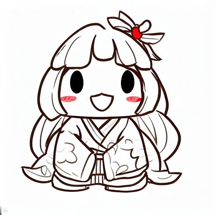 座敷童子ＡＩ產生的可愛形象