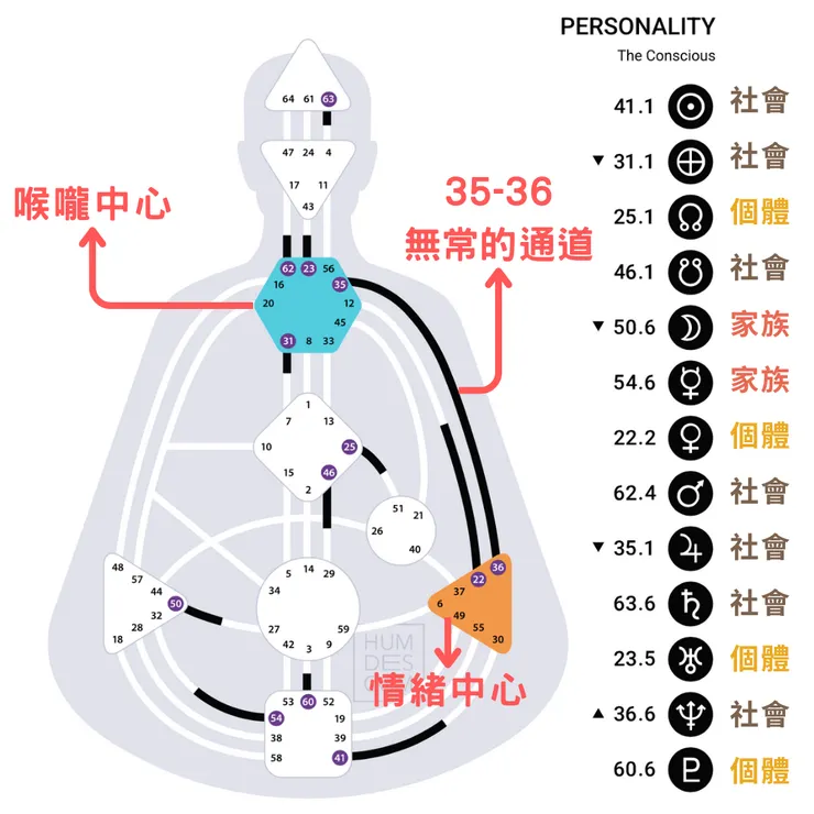 2025 人類圖流年圖的特色|曼蒂人類圖