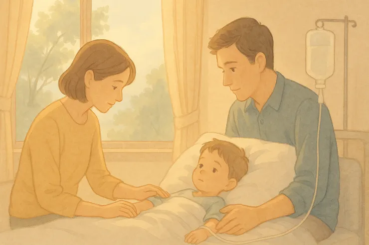 孩子住院的這幾天