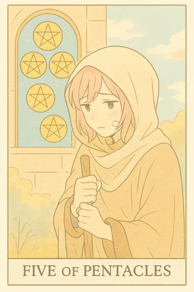 錢幣5（Five of Pentacles）