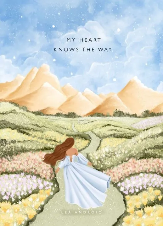 可能是顯示的文字是「 MYHEART MY HEART KNOWS KNOWSTHEWAY THE WAY. LEA LEAANDROIC ANDROIC 」的插圖